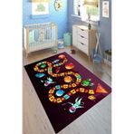 Motto Hali Cotton Şönil Kaymaz Tabanlı Yıkanabilir Antibakteriyel Dijital Baskı Çocuk Halısı, CK-10138A-CTN-160X230