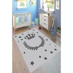 Motto Hali Cotton Şönil Kaymaz Tabanlı Yıkanabilir Antibakteriyel Dijital Baskı Çocuk Halısı, CK-10168B-CTN-160X230