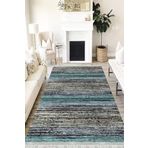 Motto Hali Doku Perla Soft Kaymaz Tabanlı Yıkanabilir Antibakteriyel Dijital Baskı Doku Halı Yolluk, DK-5057B-PRL-100X150