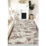 Motto Hali Doku Perla Soft Kaymaz Tabanlı Yıkanabilir Antibakteriyel Dijital Baskı Doku Halı Yolluk, DK-5159A-PRL-120X180