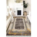 Motto Hali Doku Verona Kaymaz Deri Tabanlı Yıkanabilir Antibakteriyel Dijital Baskı Doku Halı Yolluk, DK-5239B-VRN-160X230