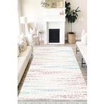 Motto Hali Doku Westa Kaymaz Tabanlı Yıkanabilir Antibakteriyel Dijital Baskı Doku Halı Kilim, DK-5162E-WST-100X400