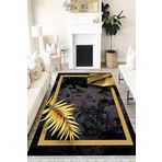 Motto Hali Floral Verona Kaymaz Deri Tabanlı Yıkanabilir Antibakteriyel Dijital Baskı Halı Yolluk, FL-2004B-VRN-120X180