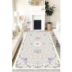 Motto Hali Floral Verona Kaymaz Deri Tabanlı Yıkanabilir Antibakteriyel Dijital Baskı Halı Yolluk, FL-2095A-VRN-80X300