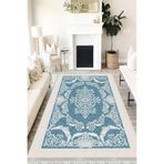 Motto Hali Klasik Cotton Şönil Kaymaz Tabanlı Yıkanabilir Antibakteriyel Dijital Baskı Klasik Halı Yolluk, KS-3006C-CTN-120X180
