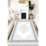 Motto Hali Klasik Cotton Şönil Kaymaz Tabanlı Yıkanabilir Dijital Baskı Klasik Halı Yolluk, KS-3020B-CTN-120X300