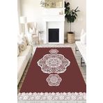 Motto Hali Klasik Perla Soft Kaymaz Tabanlı Yıkanabilir Antibakteriyel Dijital Baskı Klasik Halı Yolluk, KS-3021C-PRL-80X300