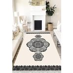 Motto Hali Klasik Perla Soft Kaymaz Tabanlı Yıkanabilir Antibakteriyel Dijital Baskı Klasik Halı Yolluk, KS-3021D-PRL-120X180