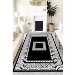Motto Hali Klasik Punto Kaymaz Dot Tabanlı Yıkanabilir Antibakteriyel Dijital Baskı Klasik Halı Yolluk, KS-3084G-PNT-100X150