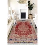 Motto Hali Klasik Verona Kaymaz Deri Tabanlı Yıkanabilir Antibakteriyel Dijital Baskı Klasik Halı Yolluk, KS-3016D-VRN-160X400