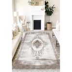 Motto Hali Klasik Verona Kaymaz Deri Tabanlı Yıkanabilir Dijital Baskı Klasik Halı Yolluk, KS-3002D-VRN-80X150