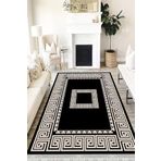 Motto Hali Klasik Verona Kaymaz Deri Tabanlı Yıkanabilir Dijital Baskı Klasik Halı Yolluk, KS-3084F-VRN-100X300