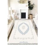 Motto Hali Klasik Westa Kaymaz Tabanlı Yıkanabilir Antibakteriyel Dijital Baskı Klasik Halı Kilim, KS-3003A-WST-100X150