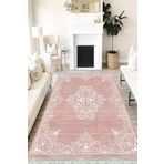 Motto Hali Klasik Westa Kaymaz Tabanlı Yıkanabilir Antibakteriyel Dijital Baskı Klasik Halı Kilim, KS-3004A-WST-100X400