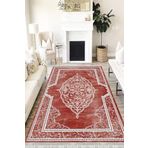 Motto Hali Klasik Westa Kaymaz Tabanlı Yıkanabilir Antibakteriyel Dijital Baskı Klasik Halı Kilim, KS-3005A-WST-120X250