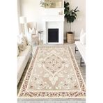 Motto Hali Klasik Westa Kaymaz Tabanlı Yıkanabilir Antibakteriyel Dijital Baskı Klasik Halı Kilim, KS-3011B-WST-100X350