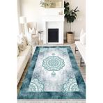 Motto Hali Klasik Westa Kaymaz Tabanlı Yıkanabilir Antibakteriyel Dijital Baskı Klasik Halı Kilim, KS-3019D-WST-80X200