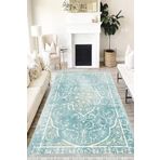 Motto Hali Klasik Westa Kaymaz Tabanlı Yıkanabilir Antibakteriyel Dijital Baskı Klasik Halı Kilim, KS-3028A-WST-180X350