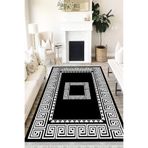Motto Hali Klasik Westa Kaymaz Tabanlı Yıkanabilir Antibakteriyel Dijital Baskı Klasik Halı Kilim, KS-3084G-WST-100X500