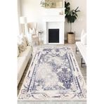 Motto Hali Klasik Westa Kaymaz Tabanlı Yıkanabilir Antibakteriyel Dijital Baskı Klasik Halı Kilim, KS-3101A-WST-80X300