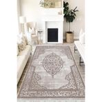 Motto Hali Klasik Westa Kaymaz Tabanlı Yıkanabilir Antibakteriyel Dijital Baskı Klasik Halı Kilim, KS-3102B-WST-50X80