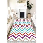 Motto Hali Modern Cotton Şönil Kaymaz Tabanlı Yıkanabilir Antibakteriyel Dijital Baskı Modern Halı Yolluk, MD-0013B-CTN-80X300