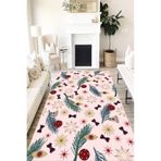 Motto Hali Modern Cotton Şönil Kaymaz Tabanlı Yıkanabilir Antibakteriyel Dijital Baskı Modern Halı Yolluk, MD-0113A-CTN-80X300