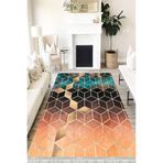 Motto Hali Modern Eko Punto Kaymaz Tabanlı Yıkanabilir Antibakteriyel Dijital Baskı Modern Halı Yolluk, MD-0034B-EKOPNT-80X300