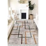 Motto Hali Modern Eko Punto Kaymaz Tabanlı Yıkanabilir Antibakteriyel Dijital Baskı Modern Halı Yolluk, MD-0047A-EKOPNT-80X300