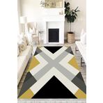 Motto Hali Modern Perla Soft Kaymaz Tabanlı Yıkanabilir Antibakteriyel Dijital Baskı Modern Halı Yolluk, MD-0037A-PRL-160X230