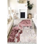 Motto Hali Modern Punto Kaymaz Dot Tabanlı Yıkanabilir Antibakteriyel Dijital Baskı Modern Halı Yolluk, MD-0033M-PNT-80X300