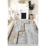 Motto Hali Modern Punto Kaymaz Dot Tabanlı Yıkanabilir Antibakteriyel Dijital Baskı Modern Halı Yolluk, MD-0048A-PNT-80X300
