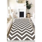 Motto Hali Modern Verona Kaymaz Deri Tabanlı Yıkanabilir Antibakteriyel Dijital Baskı Modern Halı Yolluk, MD-0013A-VRN-80X300