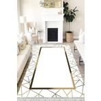 Motto Hali Modern Verona Kaymaz Deri Tabanlı Yıkanabilir Antibakteriyel Dijital Baskı Modern Halı Yolluk, MD-0032G-VRN-100X500