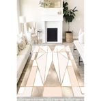 Motto Hali Modern Verona Kaymaz Deri Tabanlı Yıkanabilir Antibakteriyel Dijital Baskı Modern Halı Yolluk, MD-0076A-VRN-80X300
