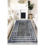 Motto Hali Modern Verona Kaymaz Deri Tabanlı Yıkanabilir Dijital Baskı Modern Halı Yolluk, MD-0067B-VRN-80X150