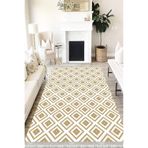 Motto Hali Modern Westa Kaymaz Tabanlı Yıkanabilir Antibakteriyel Dijital Baskı Modern Halı Kilim, MD-0007B-WST-180X300