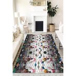 Motto Hali Modern Westa Kaymaz Tabanlı Yıkanabilir Antibakteriyel Dijital Baskı Modern Halı Kilim, MD-0023A-WST-50X80