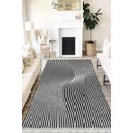 Motto Hali Modern Westa Kaymaz Tabanlı Yıkanabilir Antibakteriyel Dijital Baskı Modern Halı Kilim, MD-0031A-WST-100X200