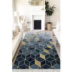 Motto Hali Modern Westa Kaymaz Tabanlı Yıkanabilir Antibakteriyel Dijital Baskı Modern Halı Kilim, MD-0033A-WST-120X400