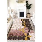Motto Hali Modern Westa Kaymaz Tabanlı Yıkanabilir Antibakteriyel Dijital Baskı Modern Halı Kilim, MD-0033H-WST-80X200