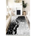 Motto Hali Modern Westa Kaymaz Tabanlı Yıkanabilir Antibakteriyel Dijital Baskı Modern Halı Kilim, MD-0033Ö-WST-80X250