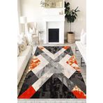 Motto Hali Modern Westa Kaymaz Tabanlı Yıkanabilir Antibakteriyel Dijital Baskı Modern Halı Kilim, MD-0037B-WST-80X150