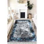 Motto Hali Modern Westa Kaymaz Tabanlı Yıkanabilir Antibakteriyel Dijital Baskı Modern Halı Kilim, MD-0054B-WST-200X400
