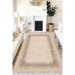 Motto Hali Modern Westa Kaymaz Tabanlı Yıkanabilir Antibakteriyel Dijital Baskı Modern Halı Kilim, MD-0055B-WST-80X350