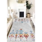 Motto Hali Otantik Bambu Kumaş Perla Soft Kaymaz Tabanlı Yıkanabilir Antibakteriyel Dijital Baskı Halı Yolluk, OTN-4212A-PRL-100X300