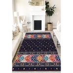 Motto Hali Otantik Cotton Şönil Kaymaz Tabanlı Yıkanabilir Antibakteriyel Dijital Baskı Halı Yolluk, OTN-4151B-CTN-80X300