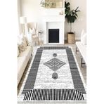 Motto Hali Otantik Perla Soft Kaymaz Tabanlı Yıkanabilir Antibakteriyel Dijital Baskı Halı Yolluk, OTN-4146A-PRL-100X150