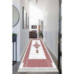 Motto Hali Otantik Perla Soft Yolluk Kaymaz Tabanlı Yıkanabilir Antibakteriyel Dijital Baskı Halı Yolluk, OTNN-4146B-PRL-80X300