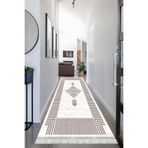 Motto Hali Otantik Perla Soft Yolluk Kaymaz Tabanlı Yıkanabilir Antibakteriyel Dijital Baskı Halı Yolluk, OTNN-4146D-PRL-80X300